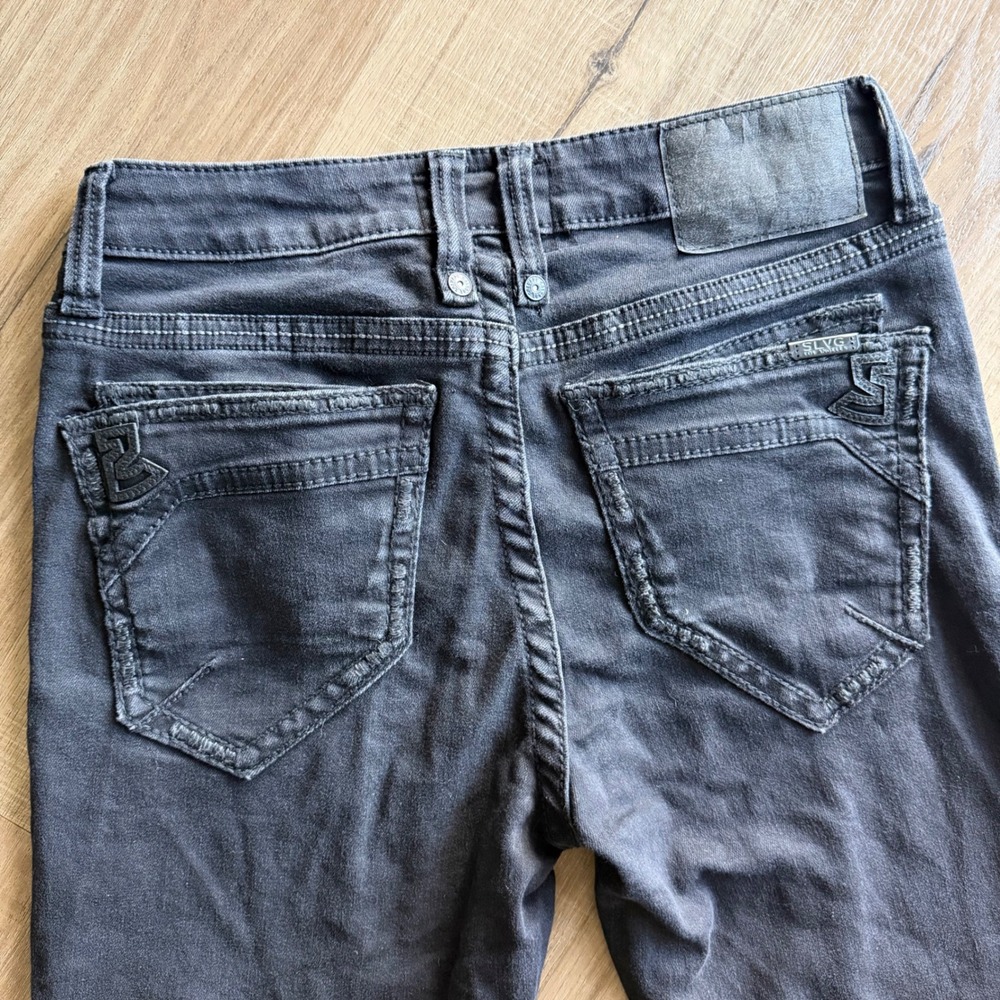 Salvage Supply Co Buckle Riot Taper Athletic Fit Jeans Mens 30x32 Charcoal Black